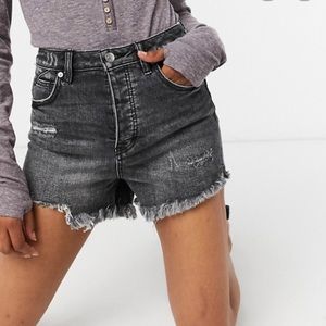 Free people curvy vintage jean shorts